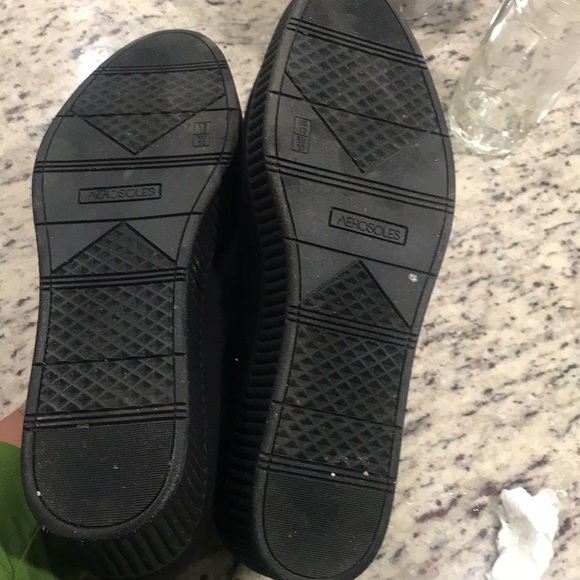 AEROSOLES 12M wedge sole cloth slip on with slightly pointed toe NWOT - Picture 4 of 4